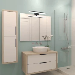 Voltman Réglette Cave, Garage, Atelier<Applique de salle de bain 78 cm noire -