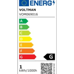 Voltman Réglette Cave, Garage, Atelier<Applique de salle de bain 78 cm noire-