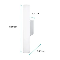 Voltman Réglette Cave, Garage, Atelier<Applique de salle de bain 50 cm chrome -