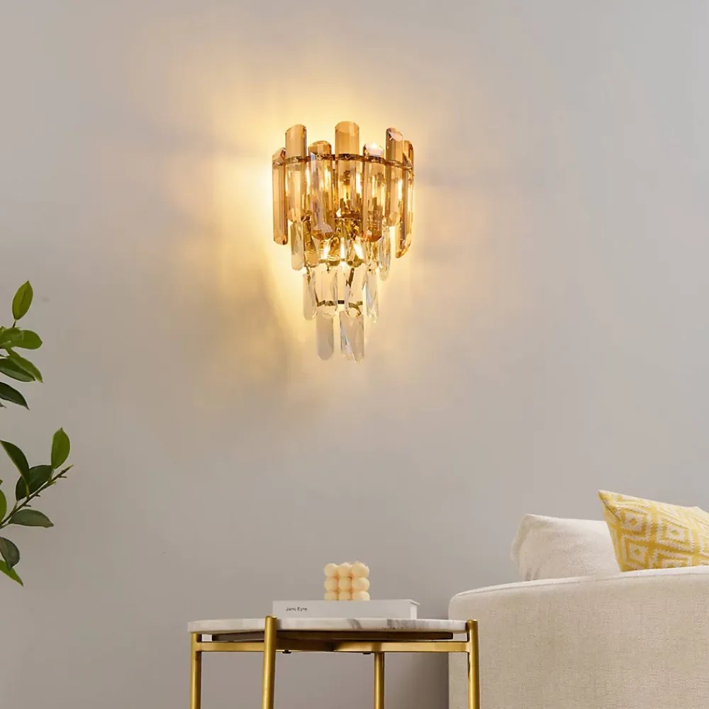 Best Kosilum Applique dorée cristal prestige cascade de pampille - Elemia