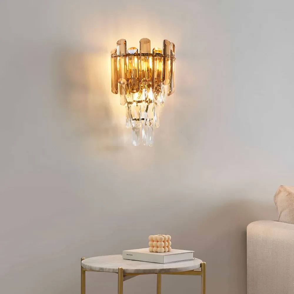 Best Kosilum Applique dorée cristal prestige cascade de pampille - Elemia
