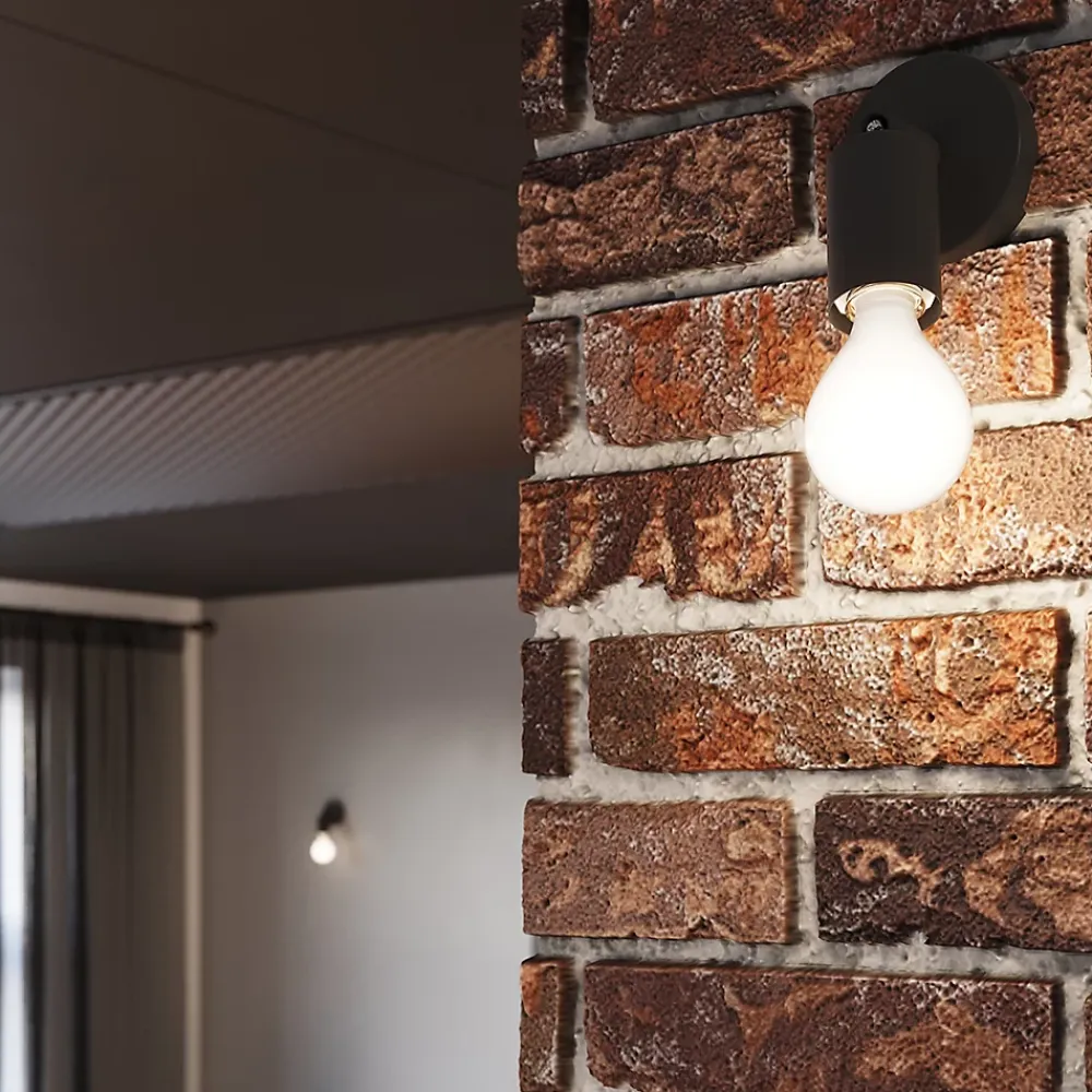 Best Sollux Lighting Applique en acier 1 ampoule 3000K - 8x8x14cm Sollux
