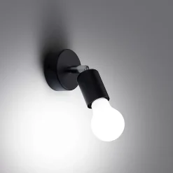 Best Sollux Lighting Applique en acier 1 ampoule 3000K - 8x8x14cm Sollux