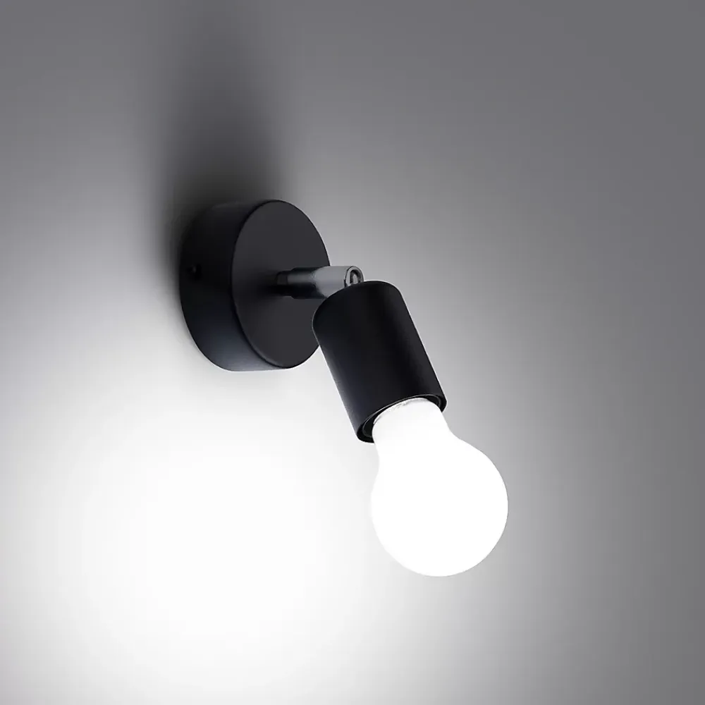 Best Sollux Lighting Applique en acier 1 ampoule 3000K - 8x8x14cm Sollux