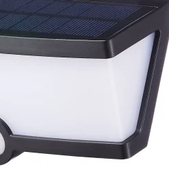 Applique Murale Extérieure|Éclairage Solaire<Applique extérieure murale LED solaire noir 6,3 W IP44 détecteur de mouvement H.5,3 cm