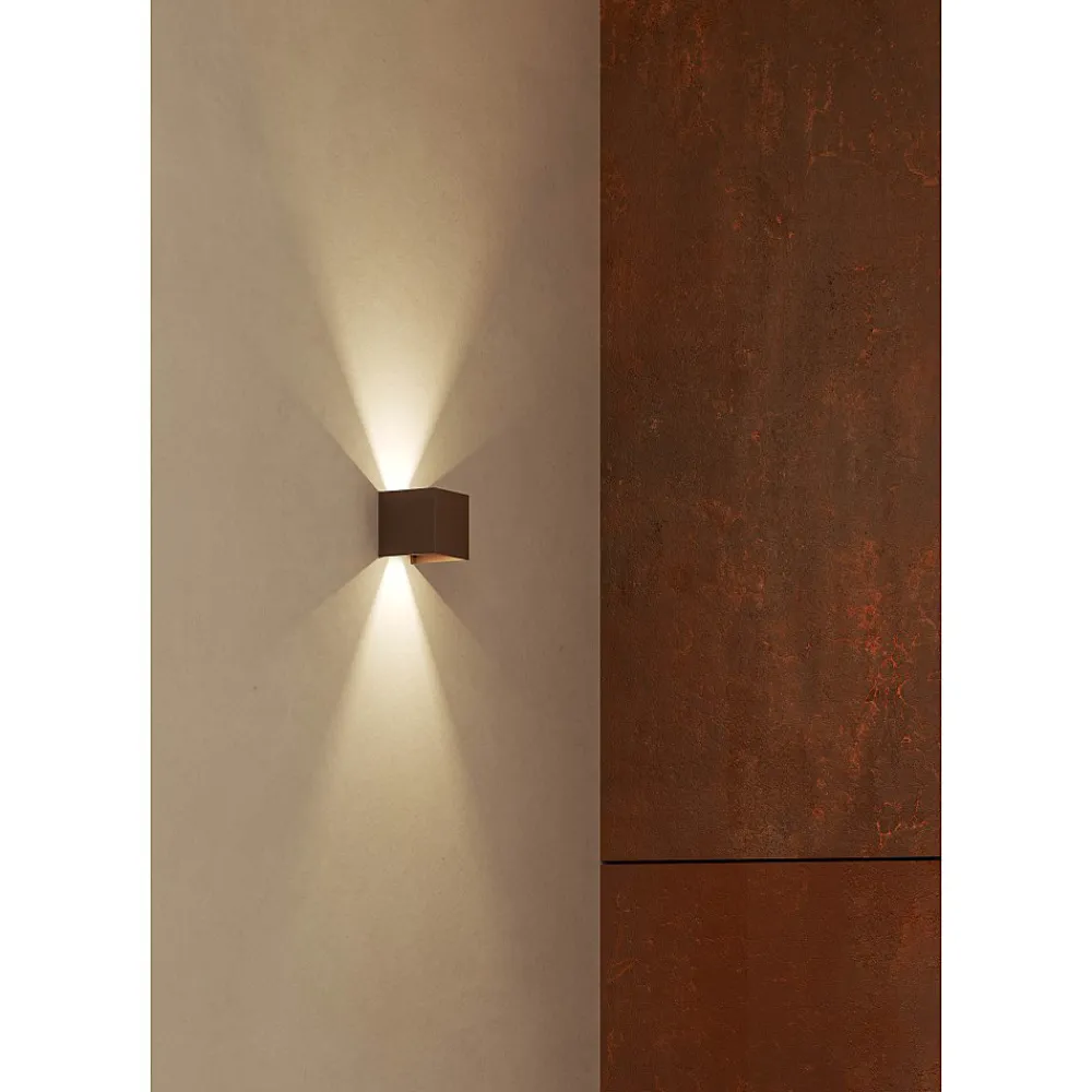 Beneito & Faure Lampadaire Extérieur<Applique LED Corten IP54 6,8W à ailettes orientables 3000k
