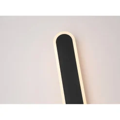 Best Search Light Applique metal Noir diffuseur led 24w 2627 Lumens 3000k Lg 120cm BORDO OUTDOOR 1LT