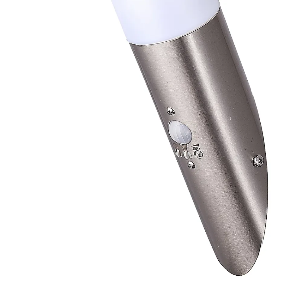 Applique Murale Extérieure<Applique murale à détection Hollis E27 15W IP44 chrome