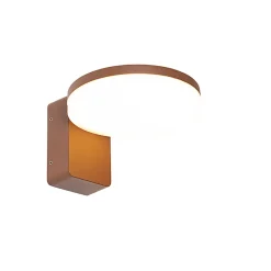 Best Qazqa Applique murale d'extérieur moderne brun rouille avec LED IP54 - Esmee