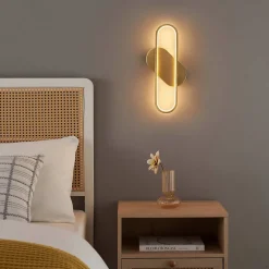 Best Kosilum Applique murale dorée ovale design - Evelia