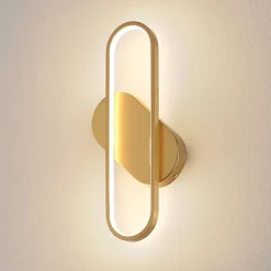 Best Kosilum Applique murale dorée ovale design - Evelia