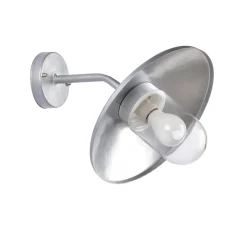 Little Garden Applique murale extérieur Calvi E27 IP54 100W l.30,5 x H.26 x P.36 cm gris galva