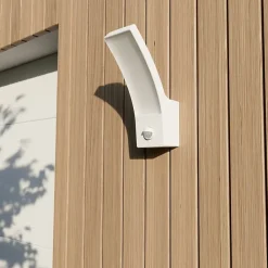 Discount GoodHome Applique murale extérieur à détection Gambell LED intégrée blanc 10W IP44