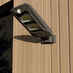 GoodHome Nos Collections Luminaires Extérieurs|Applique Murale Extérieure<Applique murale extérieure LED intégrée solaire Anaheim noir 1000lm IP44