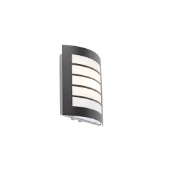 Best Qazqa Applique murale extérieure moderne noire IP44 - Miro