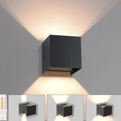 zmh Applique Murale Extérieure|Suspension Et Lustre<Applique Murale Extérieure Ip65 Étanche Haut Et Bas Faisceau Lumineux Réglable 3w