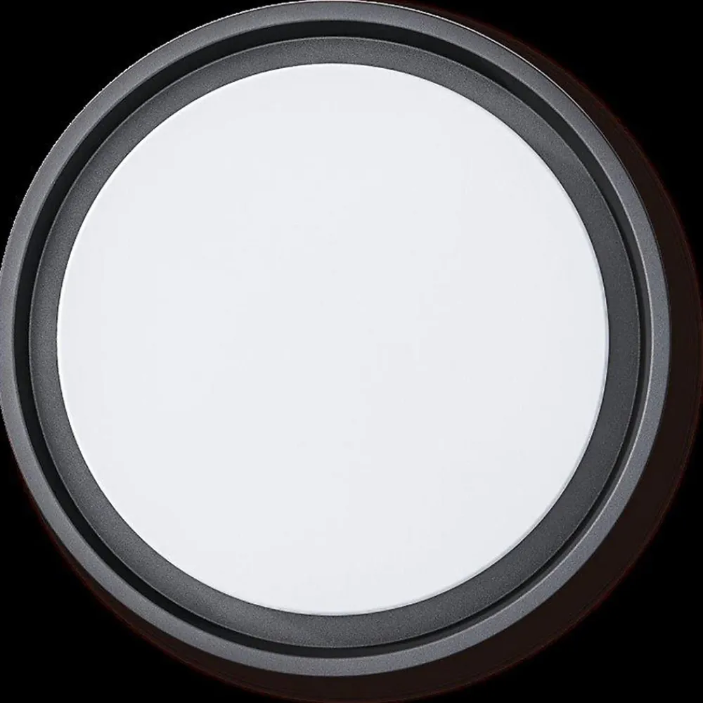 Clearance Näve Applique murale extérieure LED 'Mio' D: 27 cm en métal anthracite et plastique, IP54 pour entrée, balcon, terrasse