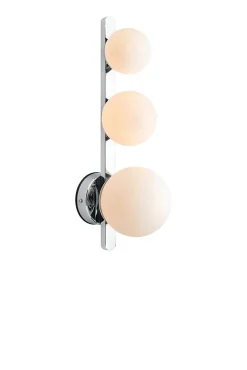 Applique De Salle De Bains<Applique murale G9, 3x20W max, IP44, verre opale et chrome - Markslöjd - Puro