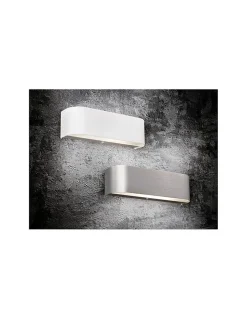Trio Applique murale LED 2 x 3,1W 3000K blanc aluminium - - Adriano