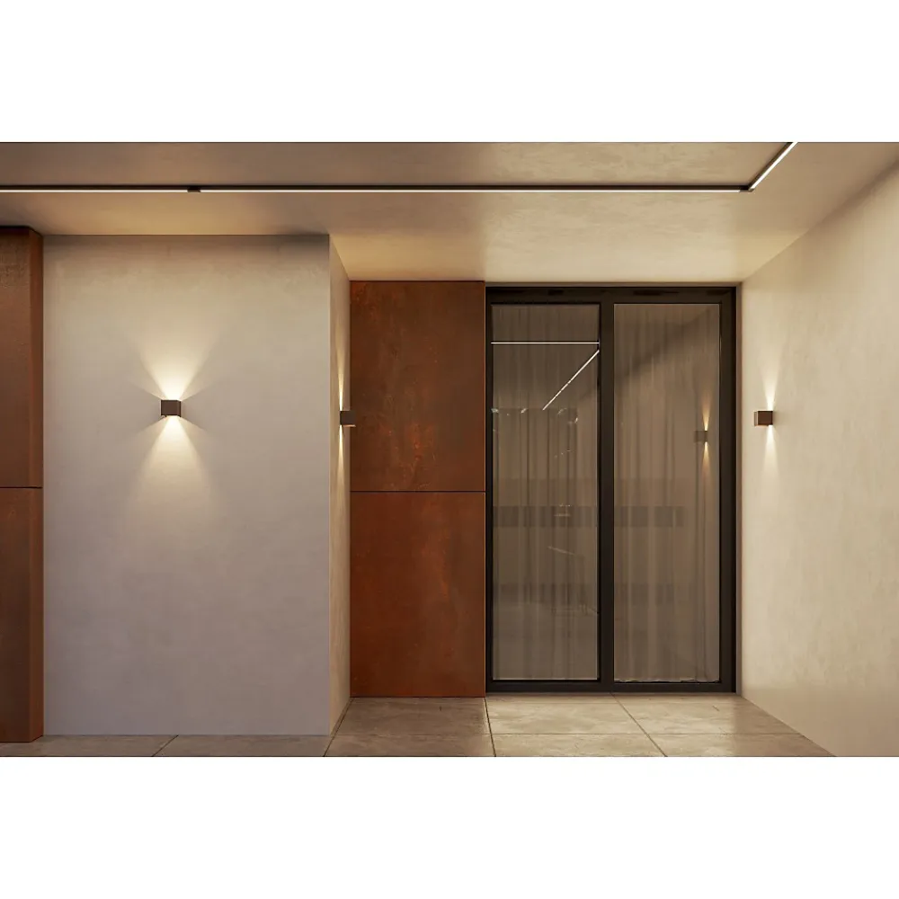 Beneito & Faure Lampadaire Extérieur<Applique murale LED blanche IP54 6,8W à ailettes orientables 3000k