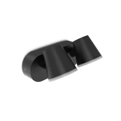 Best Miidex Lighting Applique Murale LED Extérieure - Double Orientable - 20W 3000K - IP54 - Détecteur IR - Noir
