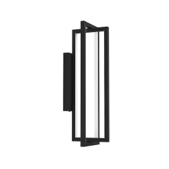Clearance EGLO Applique murale LED intégrée Siberia 2200lm IP20 L.30 x H.30 x P.19 cm noir dimmable