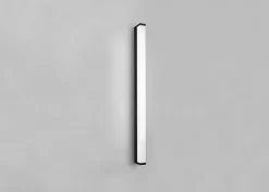 Trio Applique murale Led IP44 12W 3000K noir mat, pour salle de bains- - Fabio