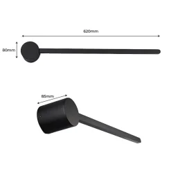 Alpinaluz Applique Murale Intérieure|Applique Murale Pour Cuisine<Applique murale LED minimaliste linéaire LOGAN 10W - Blanc Chaud 2700K 62cm Éclairage Intérieur Moderne pour Couloir