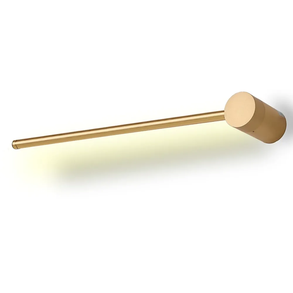 Alpinaluz Applique Pour Salon|Applique Murale Pour Cuisine<Applique Murale Linéaire Rotative 10W 2700K, 60 cm, Aluminium Doré LED Minimaliste à Lumière Chaude