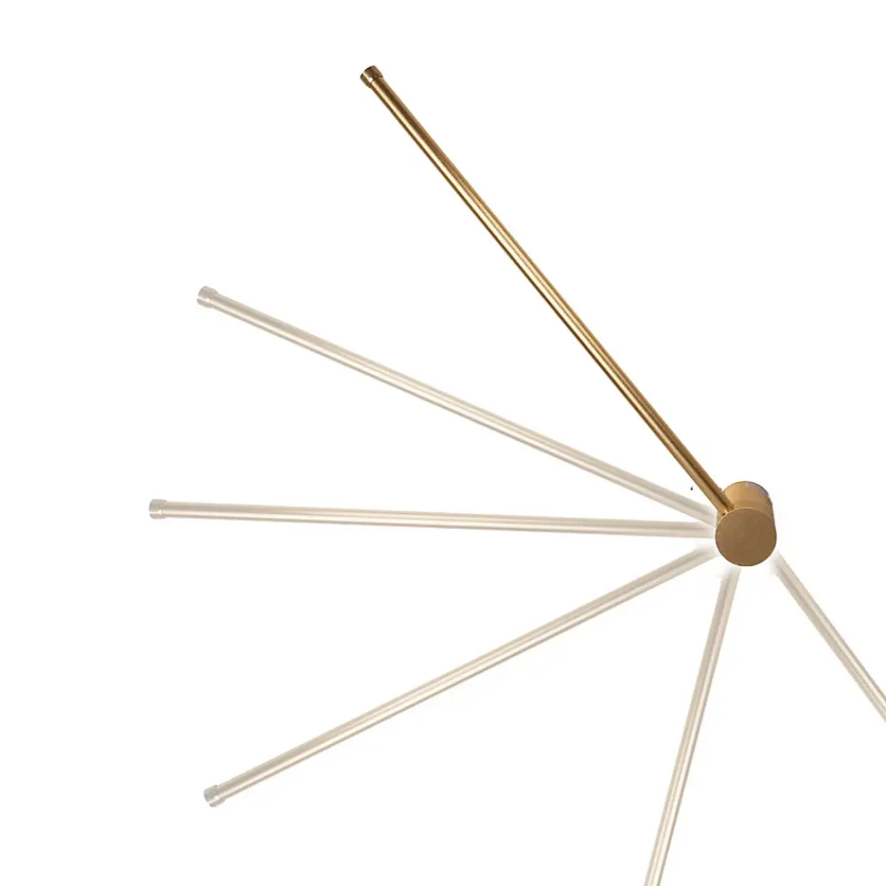 Alpinaluz Applique Pour Salon|Applique Murale Pour Cuisine<Applique Murale Linéaire Rotative 10W 2700K, 60 cm, Aluminium Doré LED Minimaliste à Lumière Chaude
