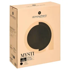 Atmosphera Créateur D'Intérieur Applique Murale Intérieure|Applique Pour Salon<Applique murale Mysti noir 25x12cm - Atmosphera