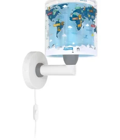 Best Dalber Applique murale pour enfants Kids World Carte du Monde