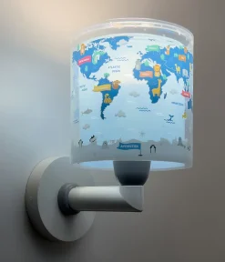 Best Dalber Applique murale pour enfants Kids World Carte du Monde