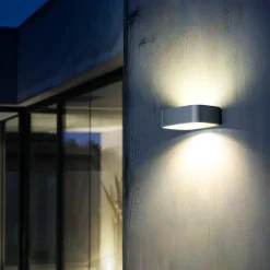 Alcapower Lampe Extérieure|Éclairage Solaire<Applique murale solaire LED 700 lm IP65 bidirectionnelle avec capteur crépusculaire - 4000K