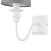 Best GoodHome Applique murale Tulou E14 IP20 gris et blanc