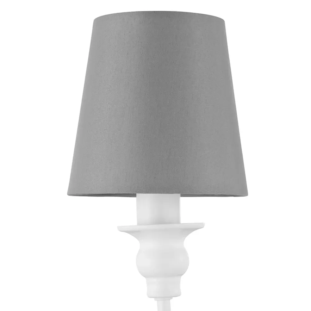 Best GoodHome Applique murale Tulou E14 IP20 gris et blanc