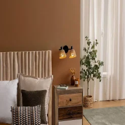 Atmosphera Créateur D'Intérieur Applique Murale Intérieure|Applique Murale Pour Cuisine<Applique murale/plafonnier Myha beige 28x15cm - Atmosphera