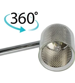 Autres Plafonnier<Applique Plafonnier Reglette 3 Spots orientables verre grille metal G9 33W halogene LED