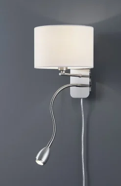 Trio Applique Murale Pour Cuisine|Applique Murale Pour Salle À Manger<Applique 1xE14, max. 40W + LED 3,1W, 310lm, 3000K, IP20 - - Hotel