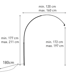 Best Qazqa Arc pour lampe à arc XXL en acier