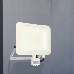Best Arlux Lighting Projecteur mural KREON 2 - IP44, 50W, 4000K, 5000lm, Blanc - Détecteur IR