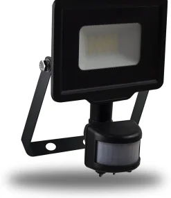 Arlux Lighting Projecteur Extérieur<Projecteur Mural KREON 10W 850lm - Detecteur de Mouvement - Noir