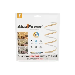 Alcapower Panneau Led<Bande LED COB IP20 5m 8+8W/MT 24V CCT 2700K-6500K