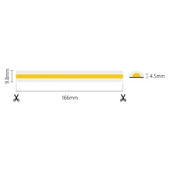 Alcapower Panneau Led<Bande LED couleur unique COB Milky IP65 20m 14W/MT 220V 4000K