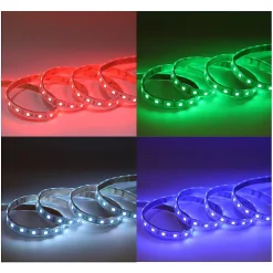 Best Miidex Lighting Bandeau LED RGB 5m - 60 LED/m - 9W/m - IP67 - Silicone - 12V