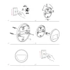 Beneito & Faure Spot Encastrable<- Mis R Wall 3W LED Spot encastrable, Applique murale ronde IP65 Interrupteur 2700K/3200K/4000K - Corten