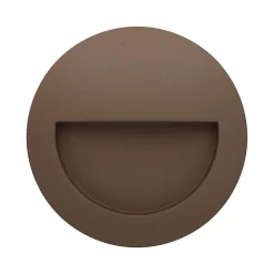 Beneito & Faure Spot Encastrable<- Mis R Wall 3W LED Spot encastrable, Applique murale ronde IP65 Interrupteur 2700K/3200K/4000K - Corten