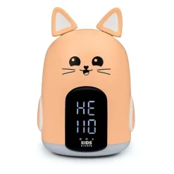 Veilleuse Sur Prise<Bigben - Reveil Veilleuse Mia - Design Chat - Eclairage LED Reglable - Reveil Lumineux