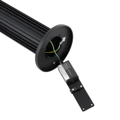 Sale Qazqa Borne d'extérieur design noire 80 cm IP44 - Boris
