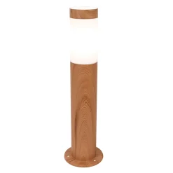 Borne Extérieure Et Potelet<Borne extérieur Hollis effet bois marron IP44 E27 25W